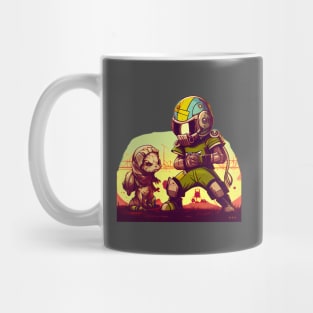 Unleash Your Inner Hero: Enter a World of Cool Superheroes in Comic-like Doom or Halo Style Mug